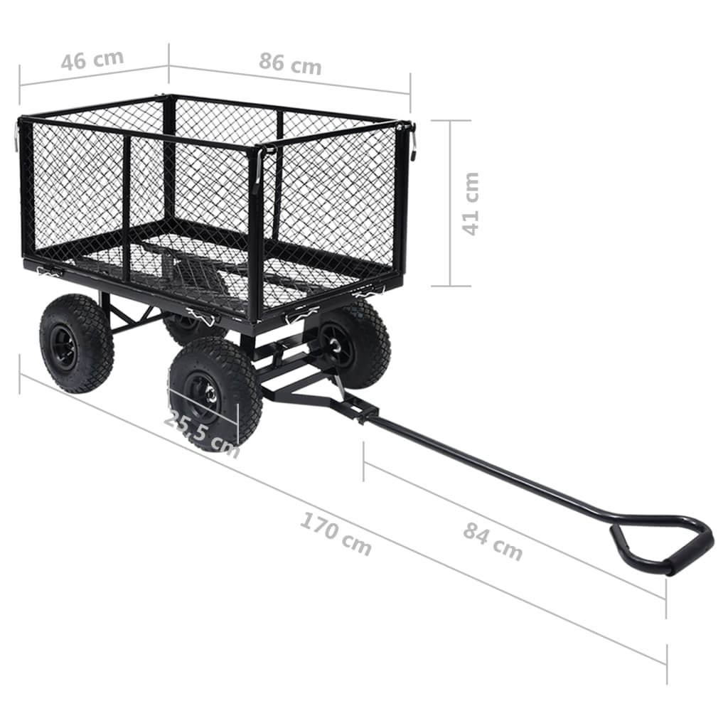 8720286144763_g_en_hd_10 vidaXL Garden Hand Trolley Black 350 kg - Image 11