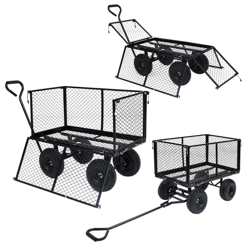 8720286144763_g_en_hd_6 vidaXL Garden Hand Trolley Black 350 kg - Image 7