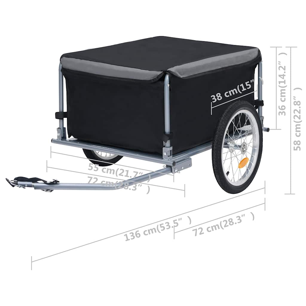 8720286144831_g_en_hd_5 vidaXL Bike Trailer Black and Grey 65 kg - Image 6