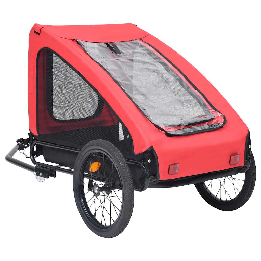 8720286144879_g_en_hd_4 vidaXL Pet Bike Trailer Red and Black - Image 5