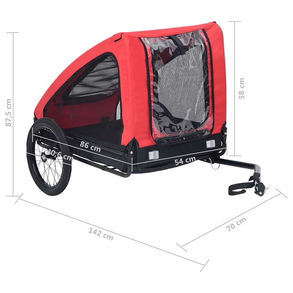 8720286144879_g_en_hd_9 vidaXL Pet Bike Trailer Red and Black - Image 10