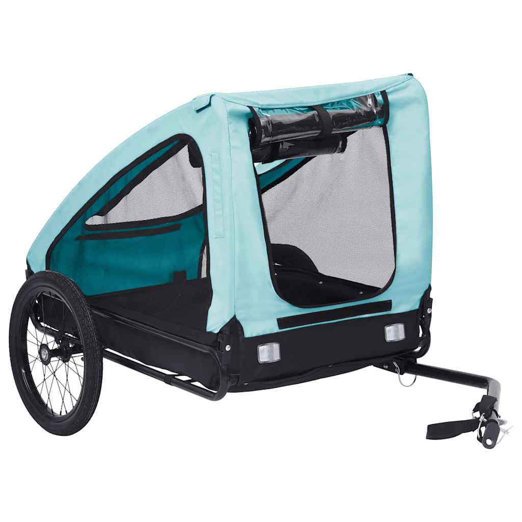 8720286144886_g_en_hd_1 vidaXL Pet Bike Trailer Blue and Black - Image 2