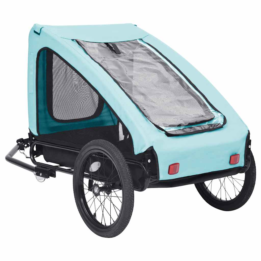 8720286144886_g_en_hd_2 vidaXL Pet Bike Trailer Blue and Black - Image 3