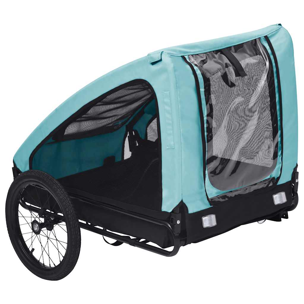 8720286144886_g_en_hd_4 vidaXL Pet Bike Trailer Blue and Black - Image 5