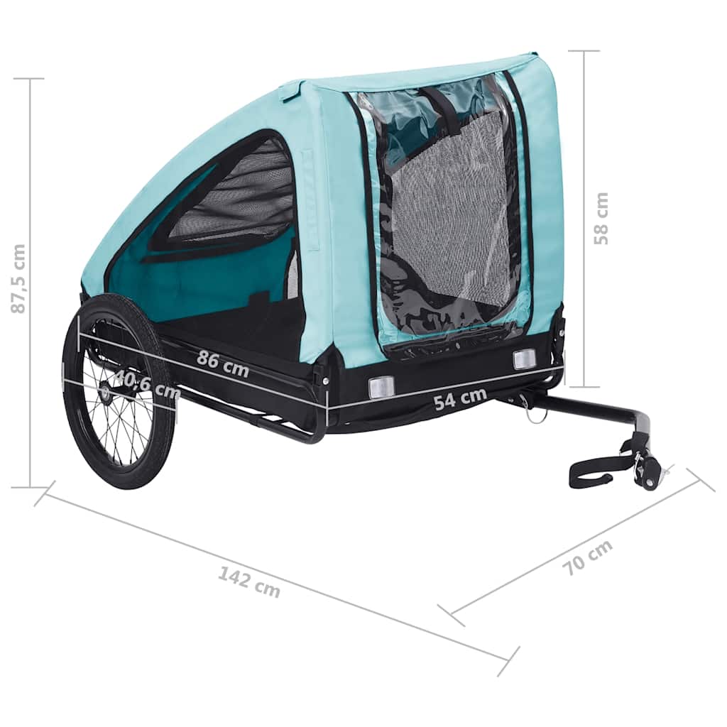 8720286144886_g_en_hd_8 vidaXL Pet Bike Trailer Blue and Black - Image 9