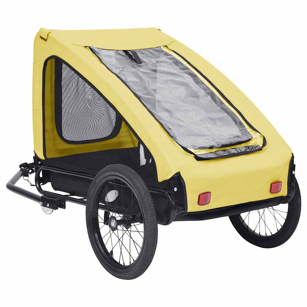 8720286144893_g_en_hd_2 vidaXL Pet Bike Trailer Yellow and Black - Image 3