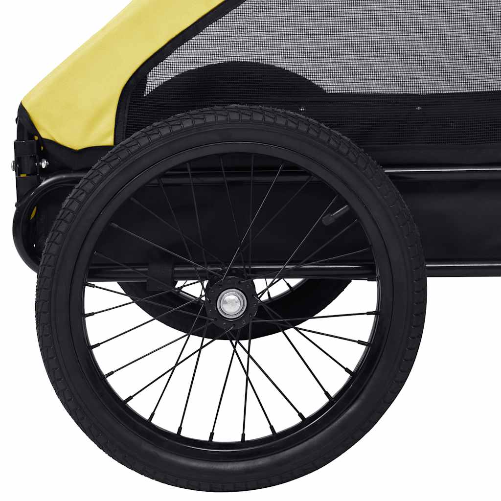 8720286144893_g_en_hd_7 vidaXL Pet Bike Trailer Yellow and Black - Image 8