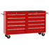 vidaXL Tool Trolley with 10 Drawers Steel Red