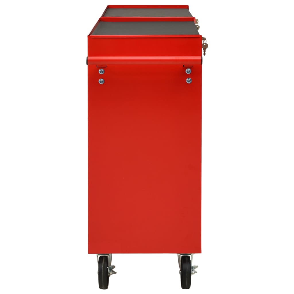 8720286144961_g_en_hd_3 vidaXL Tool Trolley with 10 Drawers Steel Red - Image 4