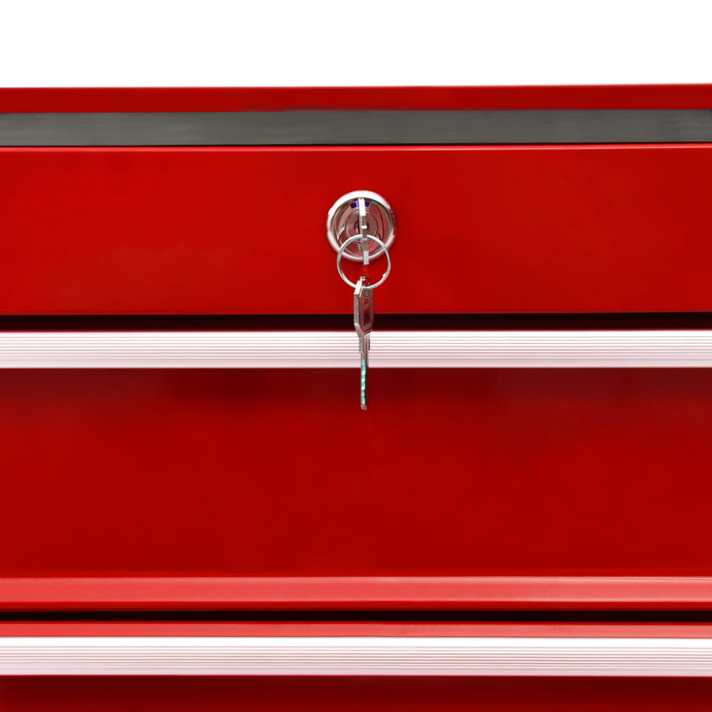 8720286144961_g_en_hd_5 vidaXL Tool Trolley with 10 Drawers Steel Red - Image 6