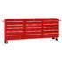 vidaXL Tool Trolley with 15 Drawers Steel Red