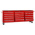 vidaXL Tool Trolley with 15 Drawers Steel Red - Image 2