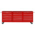 vidaXL Tool Trolley with 15 Drawers Steel Red - Image 3