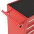 vidaXL Tool Trolley with 15 Drawers Steel Red - Image 5