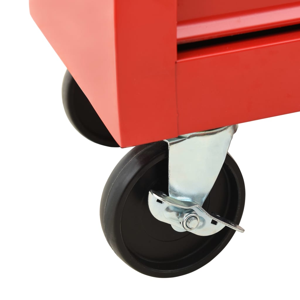 8720286145029_g_en_hd_7 vidaXL Tool Trolley with 15 Drawers Steel Red - Image 8