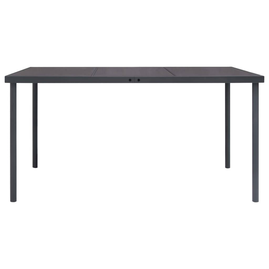8720286146255_g_en_hd_1 vidaXL Outdoor Dining Table Anthracite 150x90x74 cm Steel - Image 2