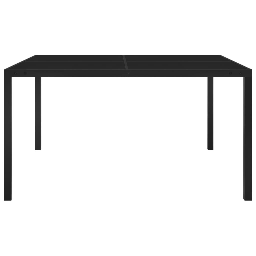 8720286146378_g_en_hd_1 vidaXL Garden Table 130x130x72 cm Black Steel and Glass - Image 2