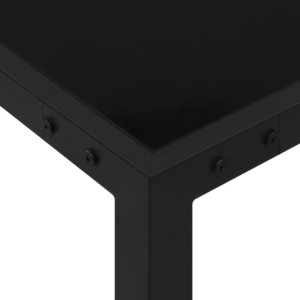 8720286146378_g_en_hd_2 vidaXL Garden Table 130x130x72 cm Black Steel and Glass - Image 3