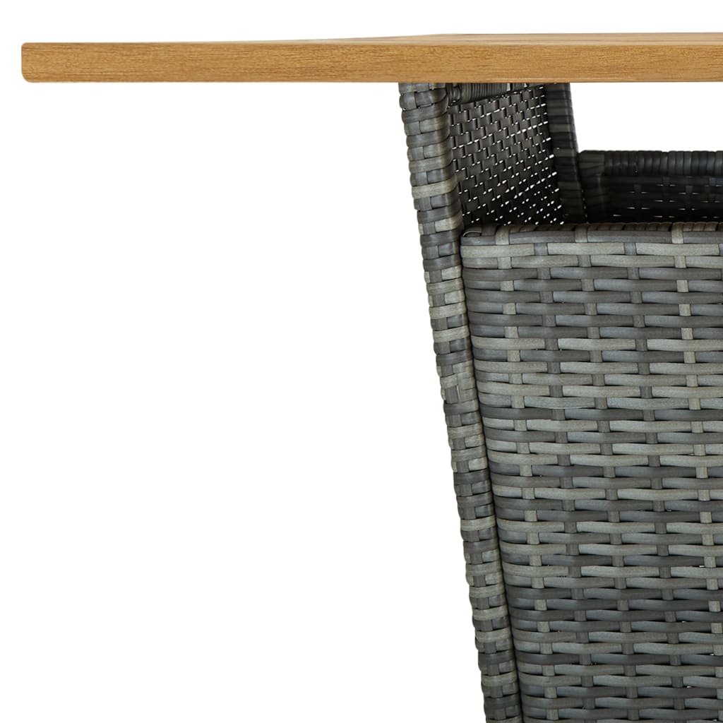 8720286146699_g_en_hd_4 vidaXL Bar Table Grey 80x80x110 cm Poly Rattan and Solid Acacia Wood - Image 5