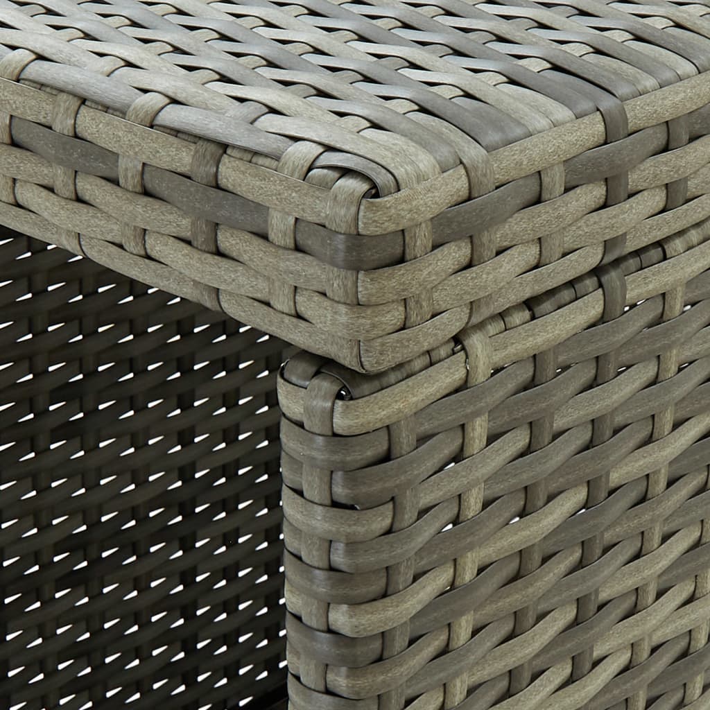 8720286146804_g_en_hd_5 vidaXL Bar Table with Storage Rack Grey 120x60x110 cm Poly Rattan - Image 6