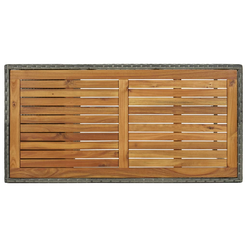 8720286146828_g_en_hd_4 vidaXL Bar Table with Storage Rack Grey 120x60x110 cm Poly Rattan - Image 5