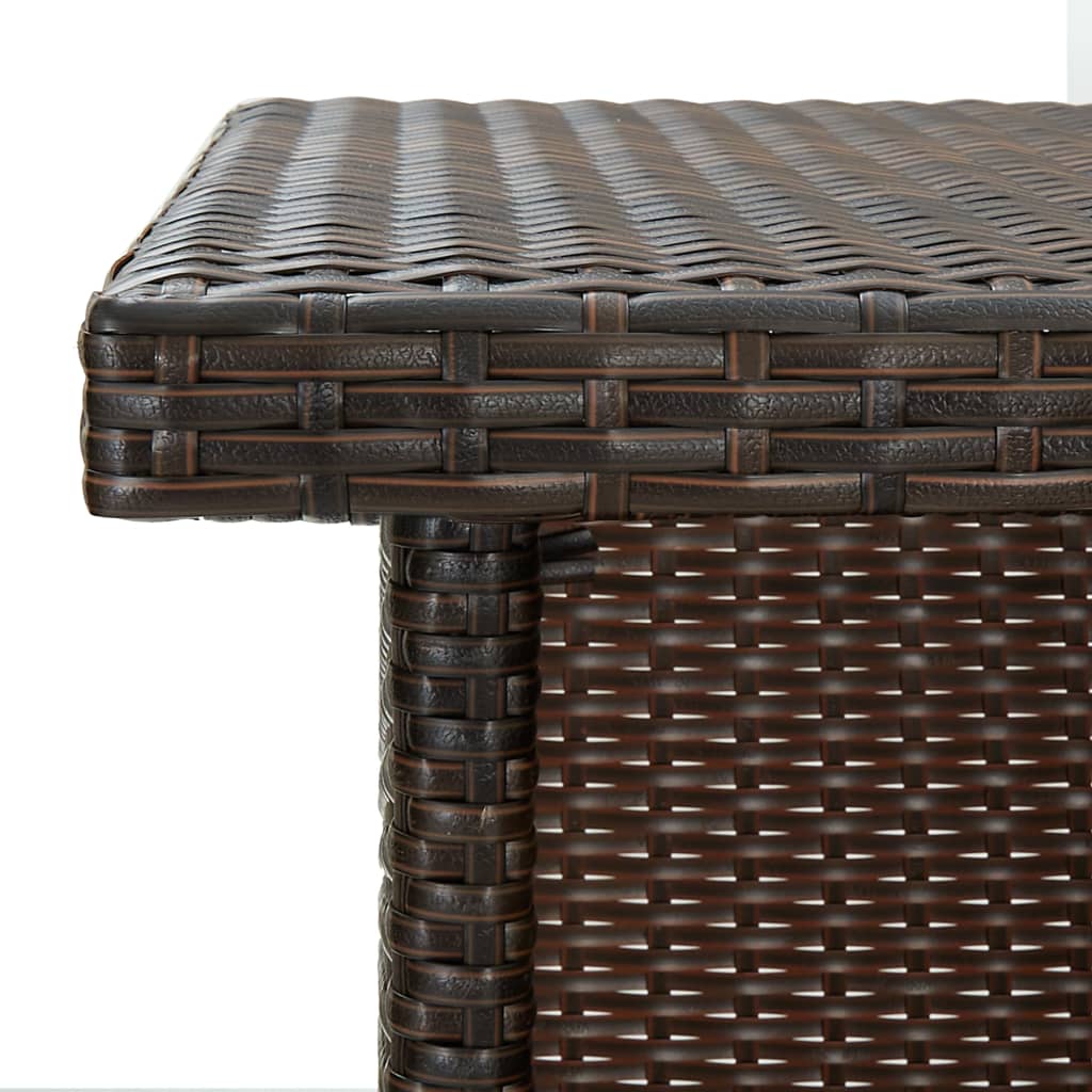 8720286146835_g_en_hd_5 vidaXL Corner Bar Table Brown 100x50x105 cm Poly Rattan - Image 6