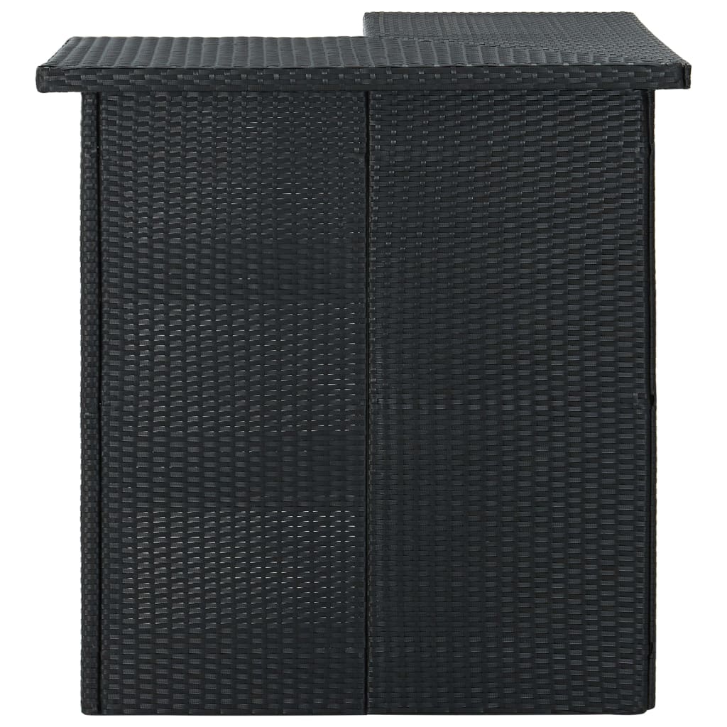 8720286146842_g_en_hd_1 vidaXL Corner Bar Table Black 100x50x105 cm Poly Rattan - Image 2