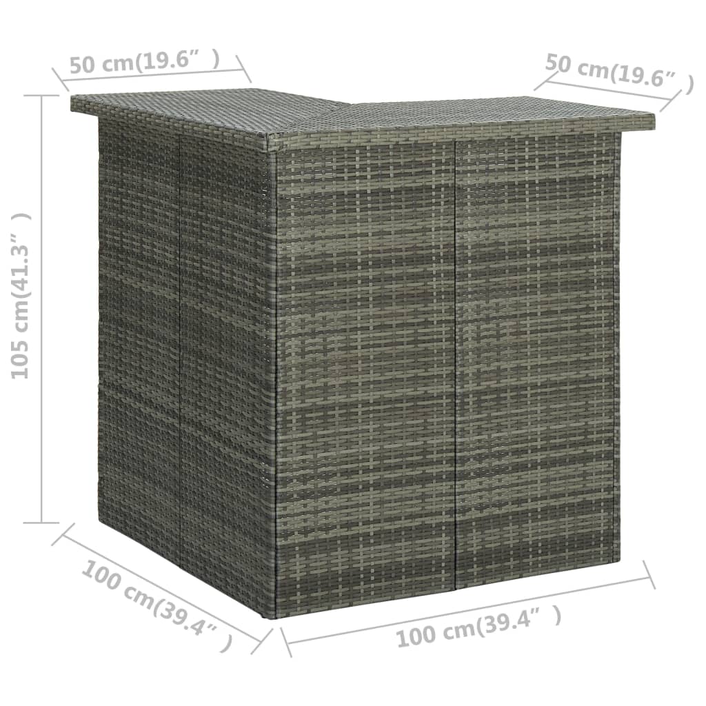 8720286146859_g_en_hd_6 vidaXL Corner Bar Table Grey 100x50x105 cm Poly Rattan - Image 7