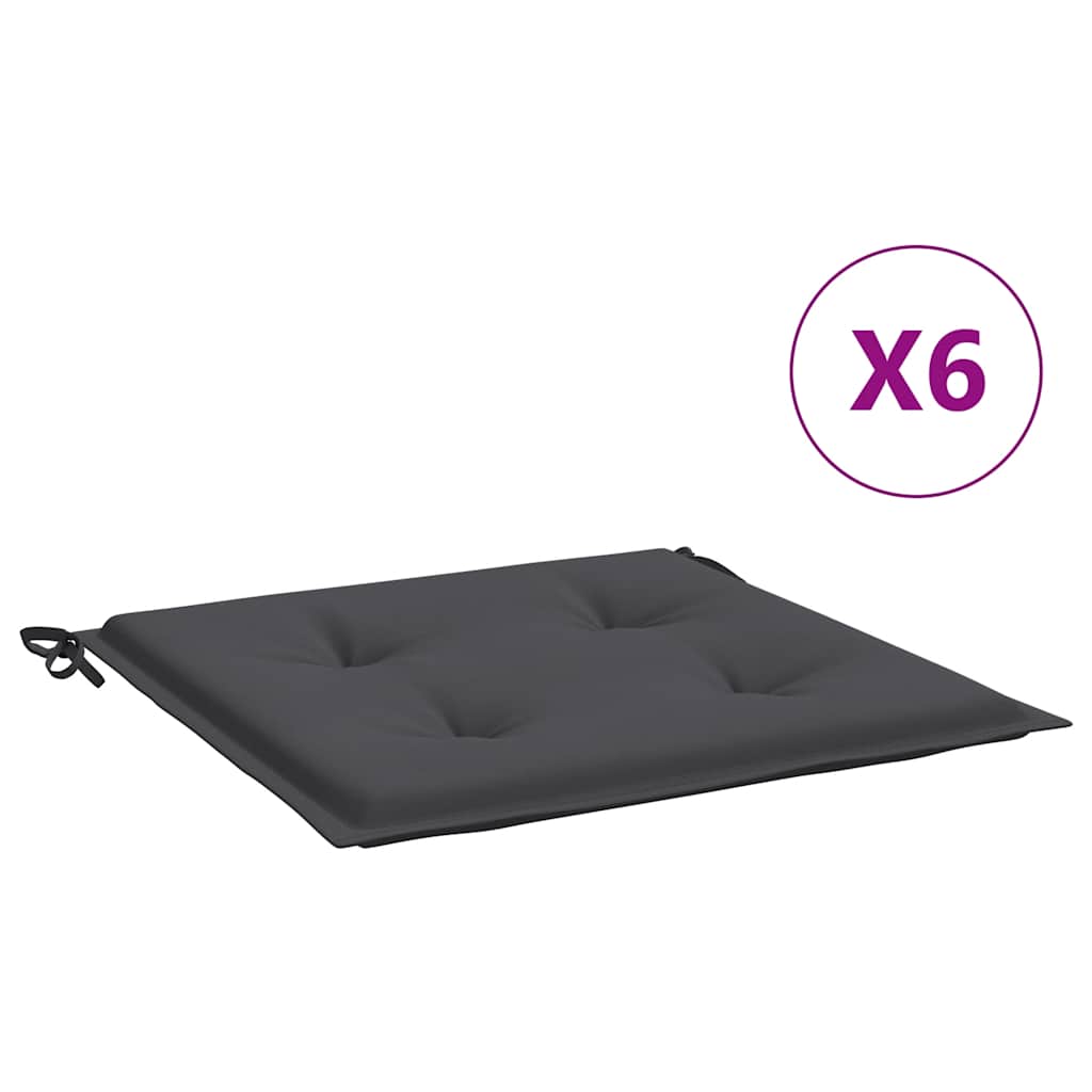 8720286147160_a_en_hd_1 vidaXL Garden Chair Cushions 6 pcs Anthracite 40x40x4 cm Oxford Fabric - Image 2
