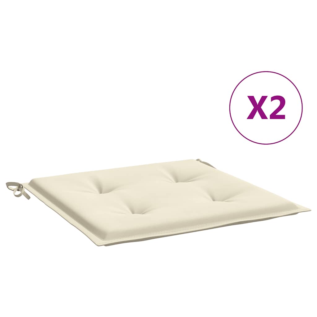 8720286147191_a_en_hd_1 vidaXL Garden Chair Cushions 2 pcs Cream 40x40x4 cm Oxford Fabric - Image 2