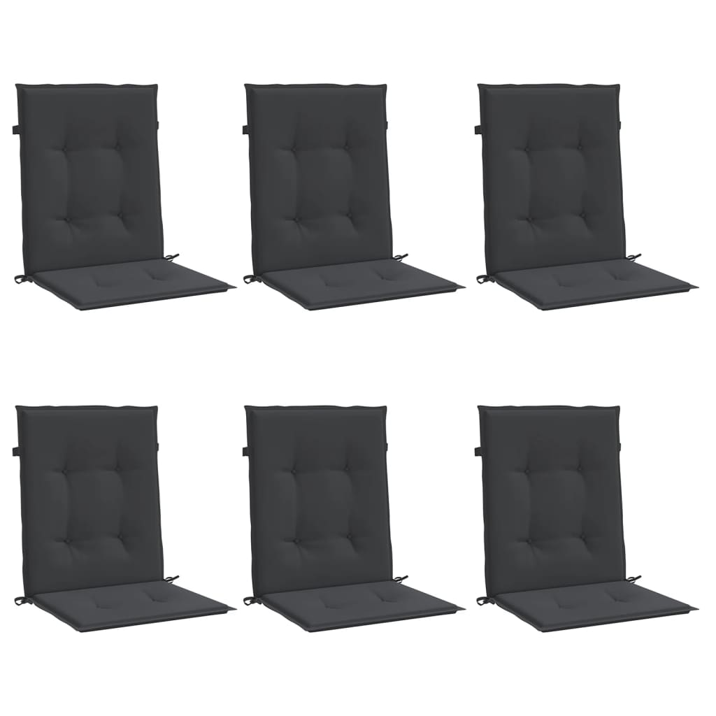 8720286148518_g_en_hd_1 vidaXL Garden Lowback Chair Cushions 6 pcs Black 100x50x3 cm Oxford Fabric - Image 3