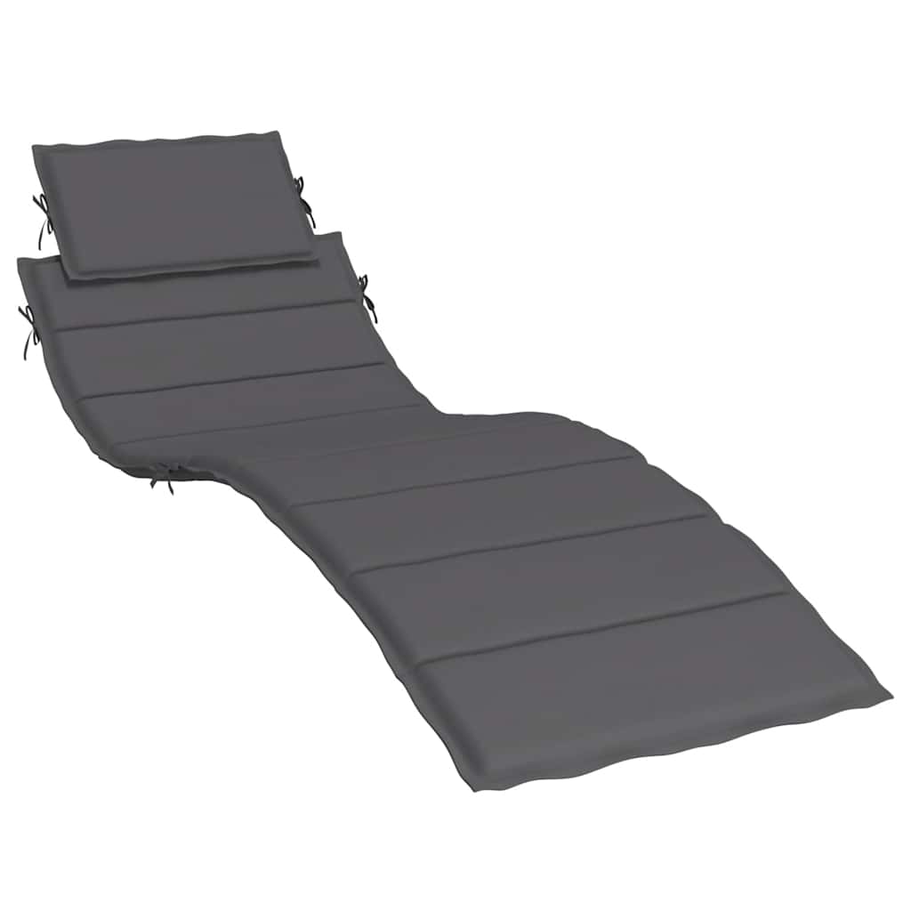 8720286148716_a_en_hd_1 vidaXL Sun Lounger Cushion Anthracite 186x58x4cm Oxford Fabric - Image 2