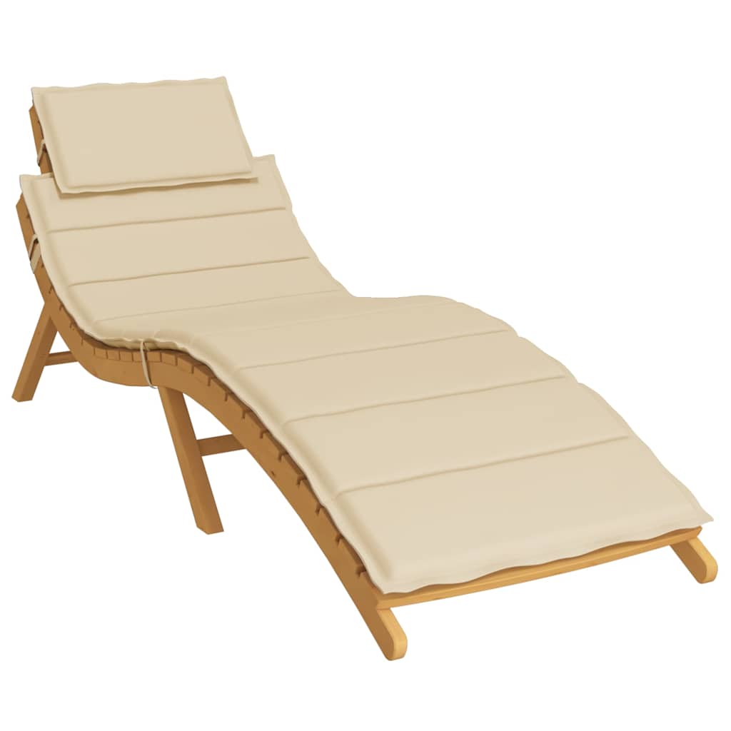 8720286148747_g_en_hd_1 vidaXL Sun Lounger Cushion Beige 186x58x4cm Oxford Fabric - Image 3