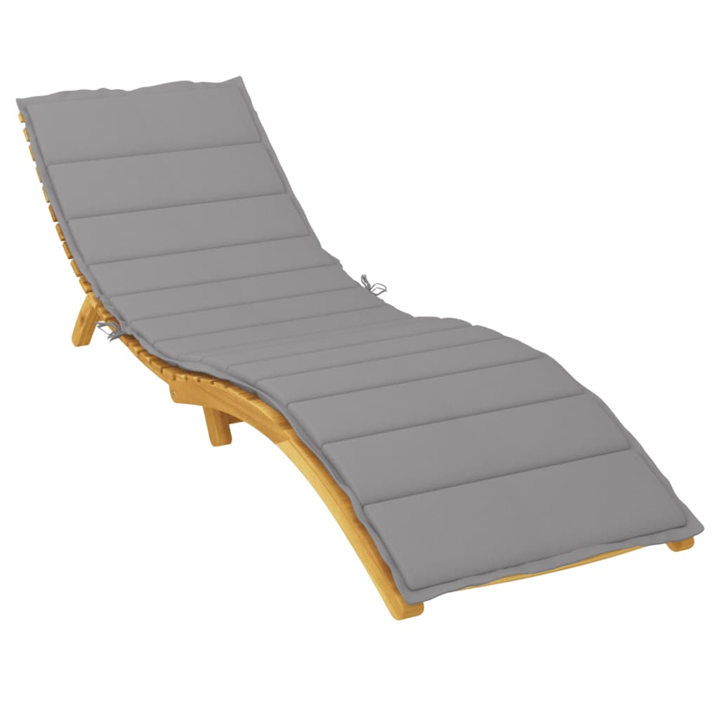 8720286149027_g_en_hd_1 vidaXL Sun Lounger Cushion Grey 200x50x3cm Oxford Fabric - Image 3