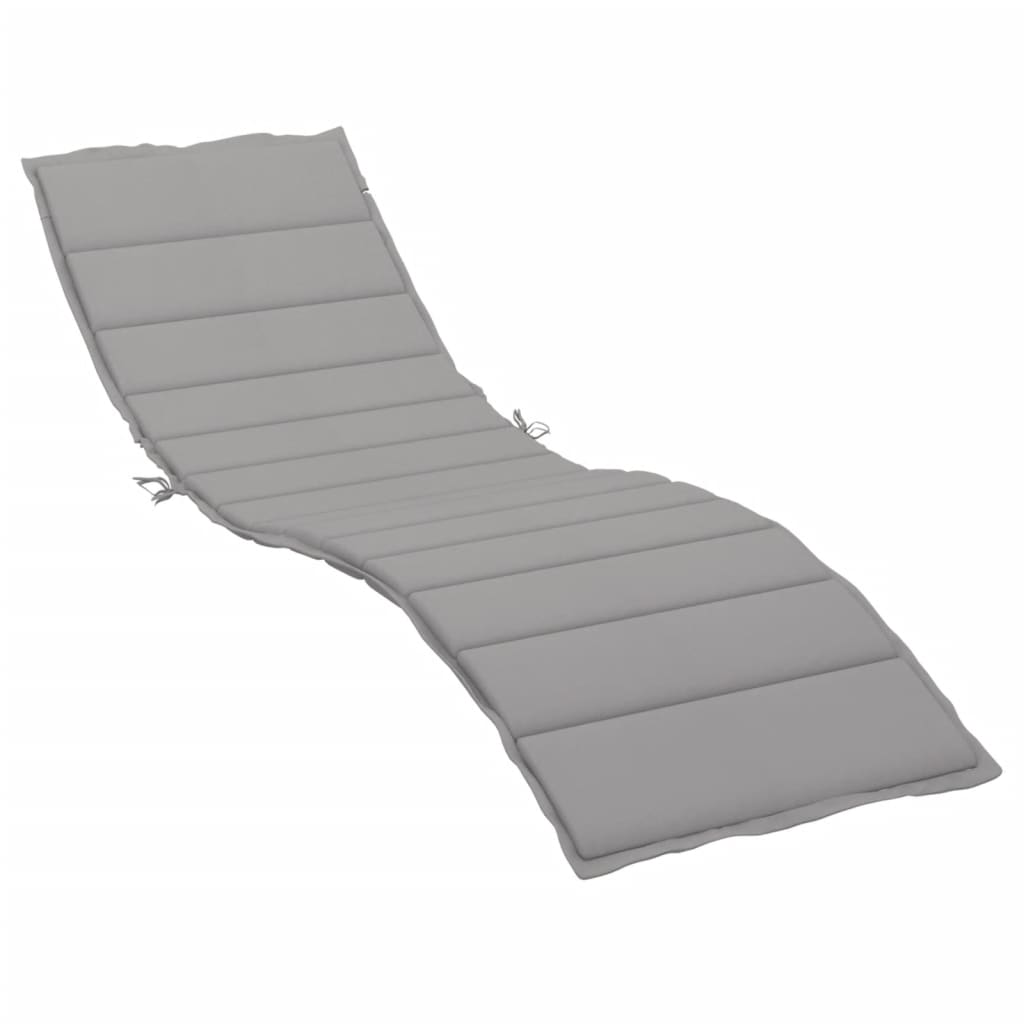 8720286149171_a_en_hd_1 vidaXL Sun Lounger Cushion Grey 200x60x3cm Oxford Fabric - Image 2