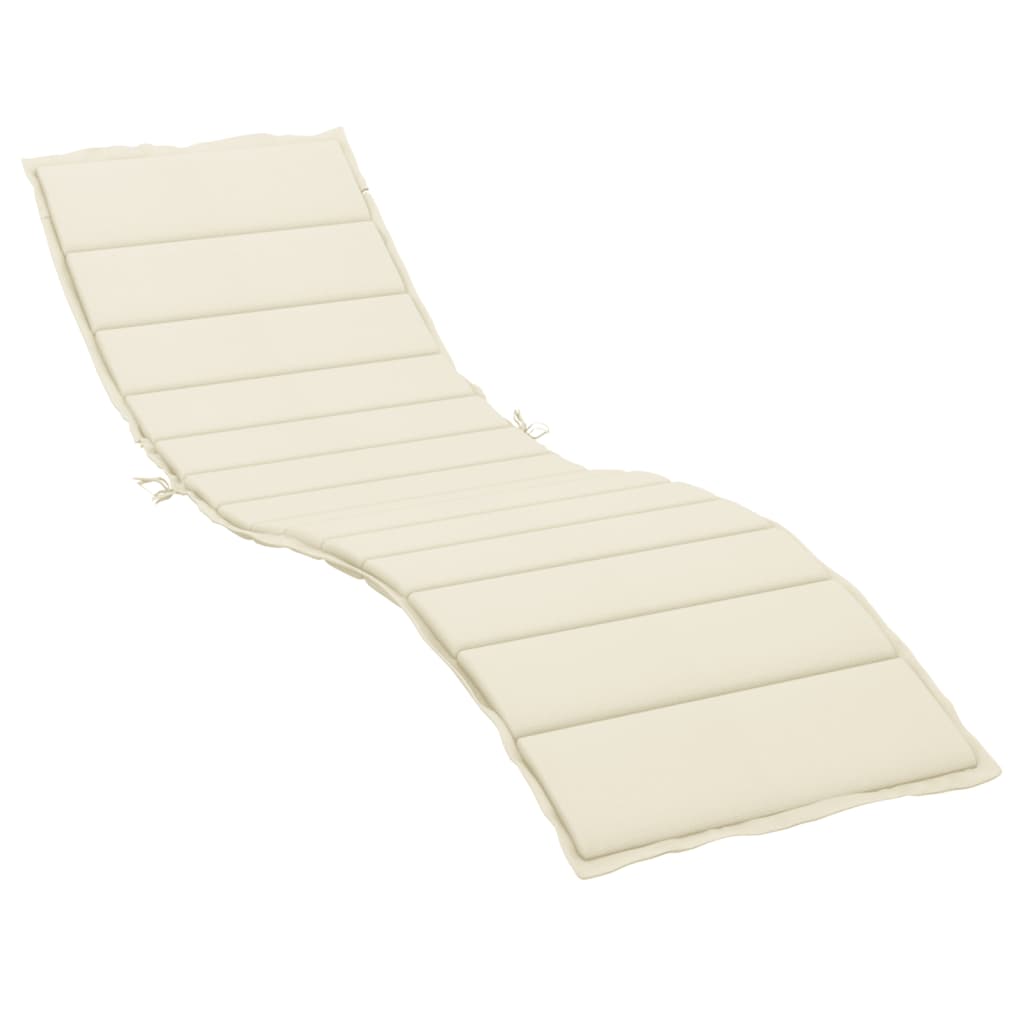 8720286149331_a_en_hd_1 vidaXL Sun Lounger Cushion Cream 200x70x3cm Oxford Fabric - Image 2