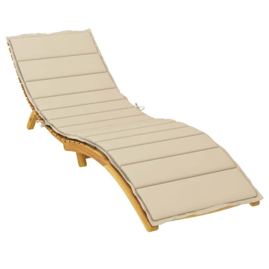 8720286149348_g_en_hd_1 vidaXL Sun Lounger Cushion Beige 200x70x3cm Oxford Fabric - Image 3