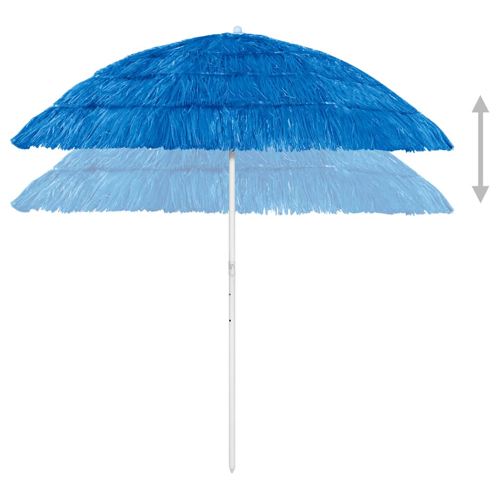8720286149508_g_en_hd_1 vidaXL Hawaii Beach Parasol Blue 240 cm - Image 2