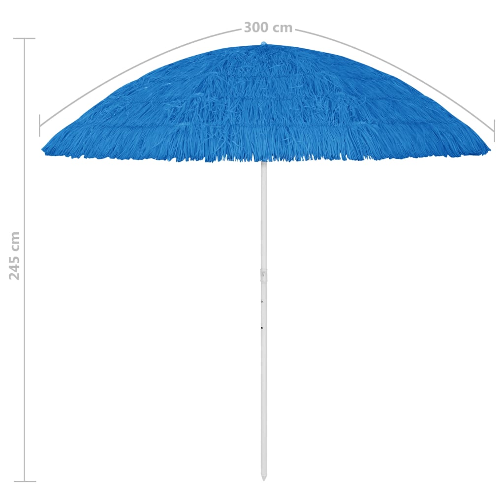 8720286149515_g_en_hd_7 vidaXL Hawaii Beach Parasol Blue 300 cm - Image 8
