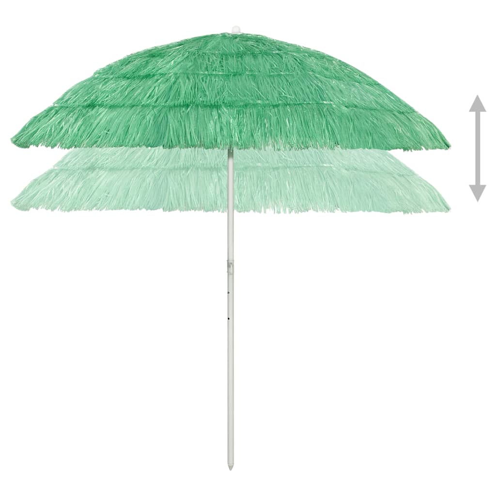 8720286149539_g_en_hd_2 vidaXL Hawaii Beach Parasol Green 240 cm - Image 3