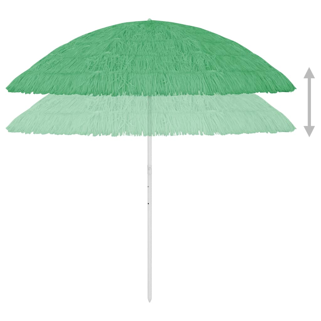 8720286149546_g_en_hd_3 vidaXL Hawaii Beach Parasol Green 300 cm - Image 4