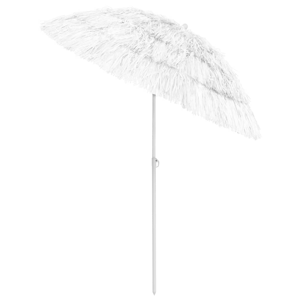 8720286149553_g_en_hd_2 vidaXL Hawaii Beach Parasol White 180 cm - Image 3