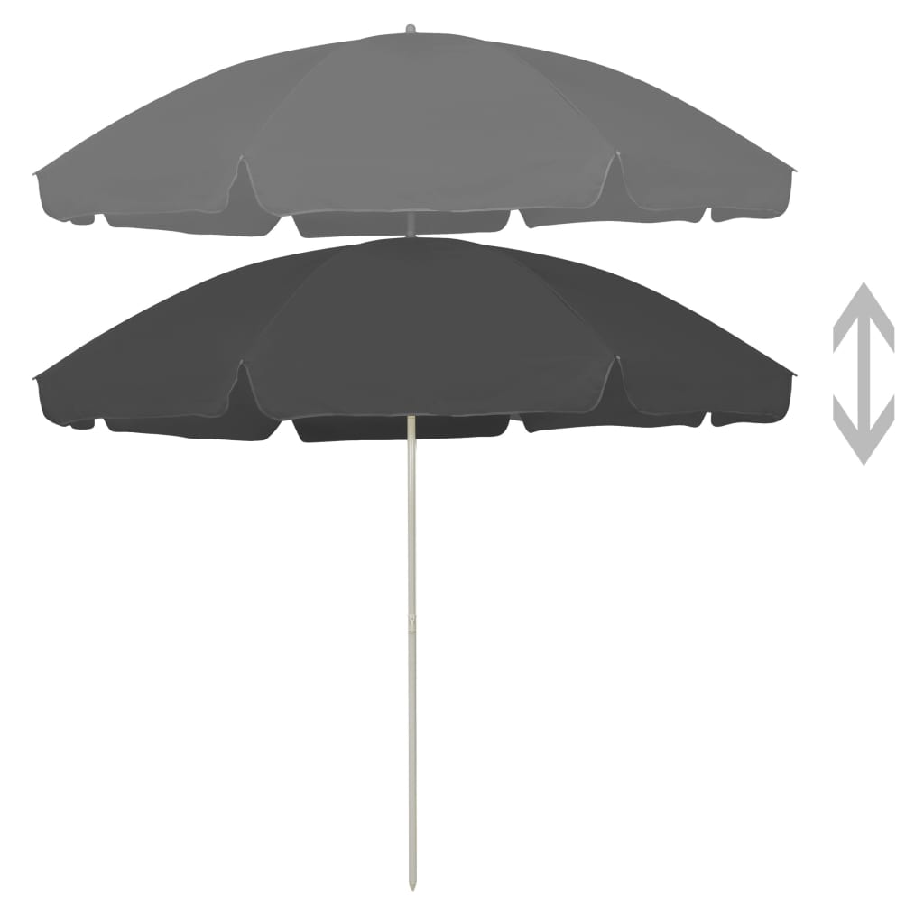 8720286149652_g_en_hd_1 vidaXL Beach Parasol Anthracite 300 cm - Image 2