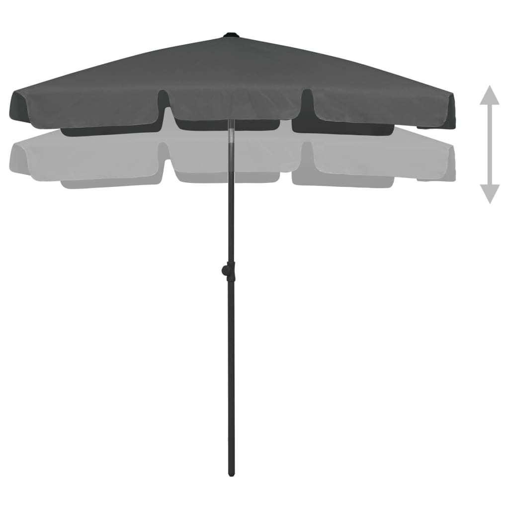 8720286149768_g_en_hd_2 vidaXL Beach Parasol Anthracite 180x120 cm - Image 3
