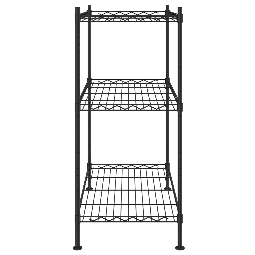 8720286150979_g_en_hd_2 vidaXL 3-Tier Storage Rack 60x35x76 cm Black 150 kg - Image 4