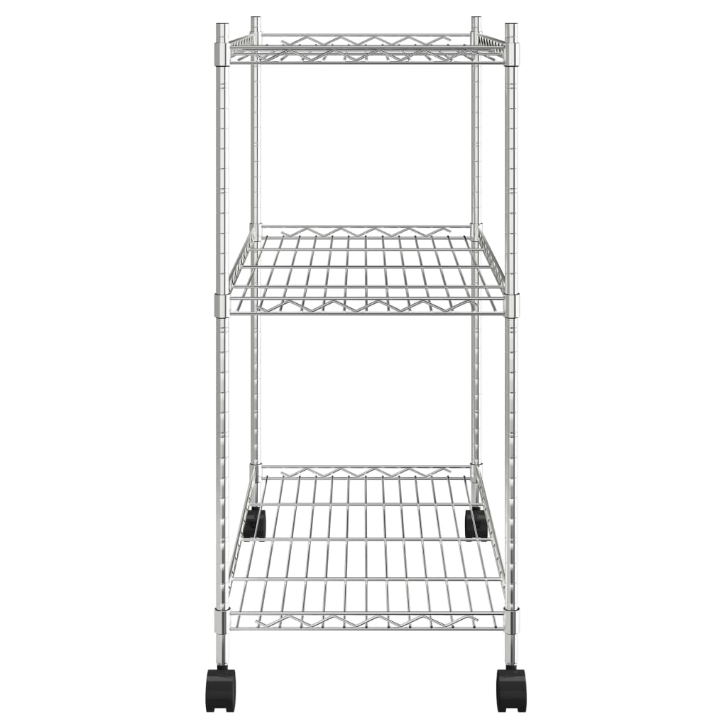 8720286151020_g_en_hd_2 vidaXL 3-Tier Storage Rack with Wheels 60x35x81 cm Chrome 150 kg - Image 4