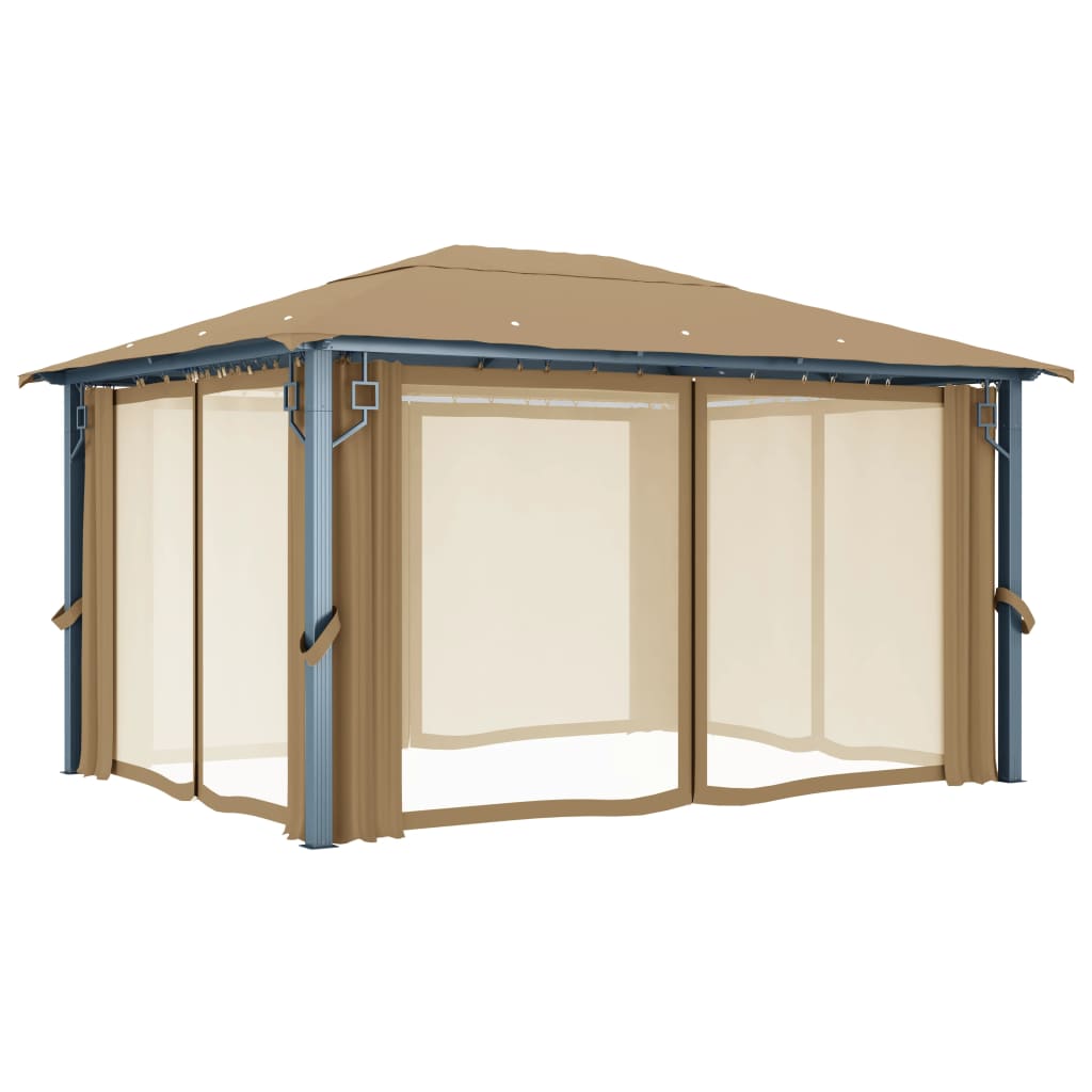 8720286153086_g_en_hd_3 vidaXL Gazebo with Curtain 400x300 cm Taupe Aluminium - Image 4