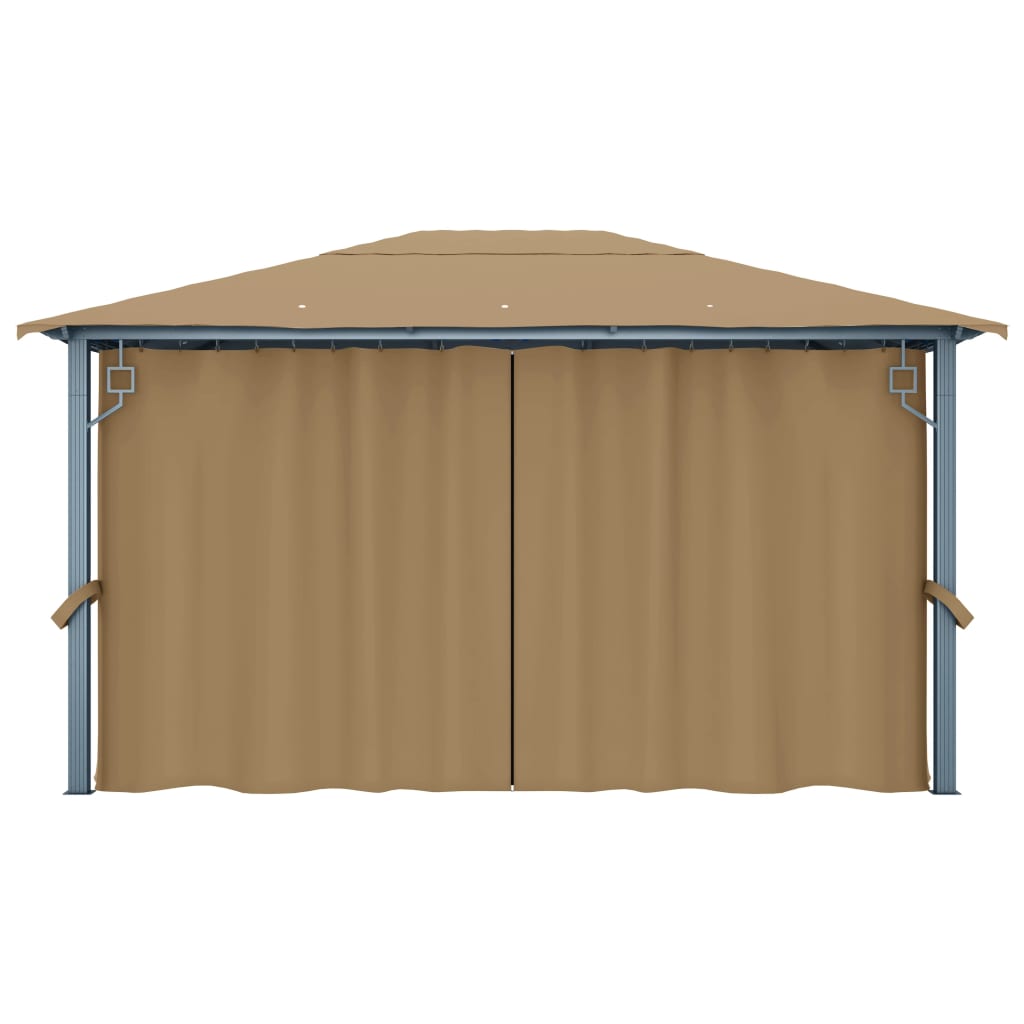 8720286153086_g_en_hd_5 vidaXL Gazebo with Curtain 400x300 cm Taupe Aluminium - Image 6