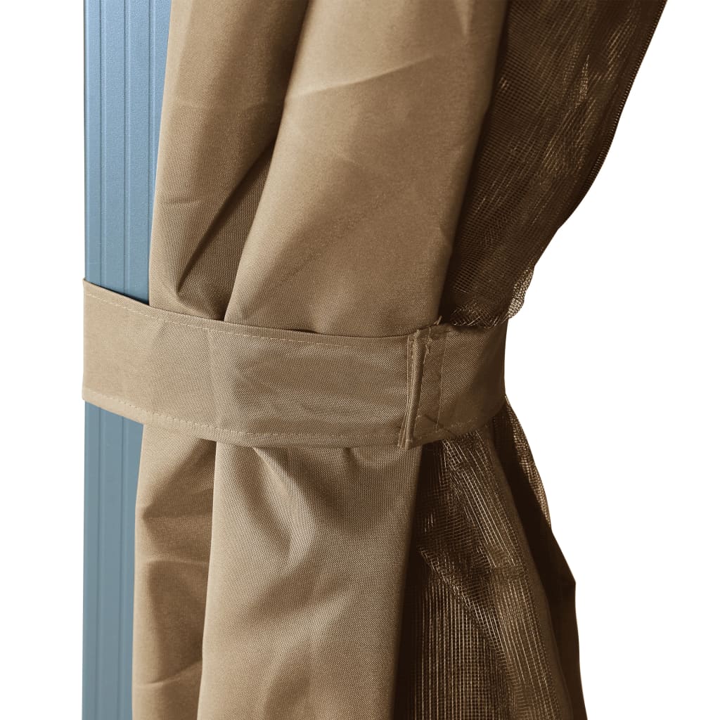 8720286153086_g_en_hd_7 vidaXL Gazebo with Curtain 400x300 cm Taupe Aluminium - Image 8