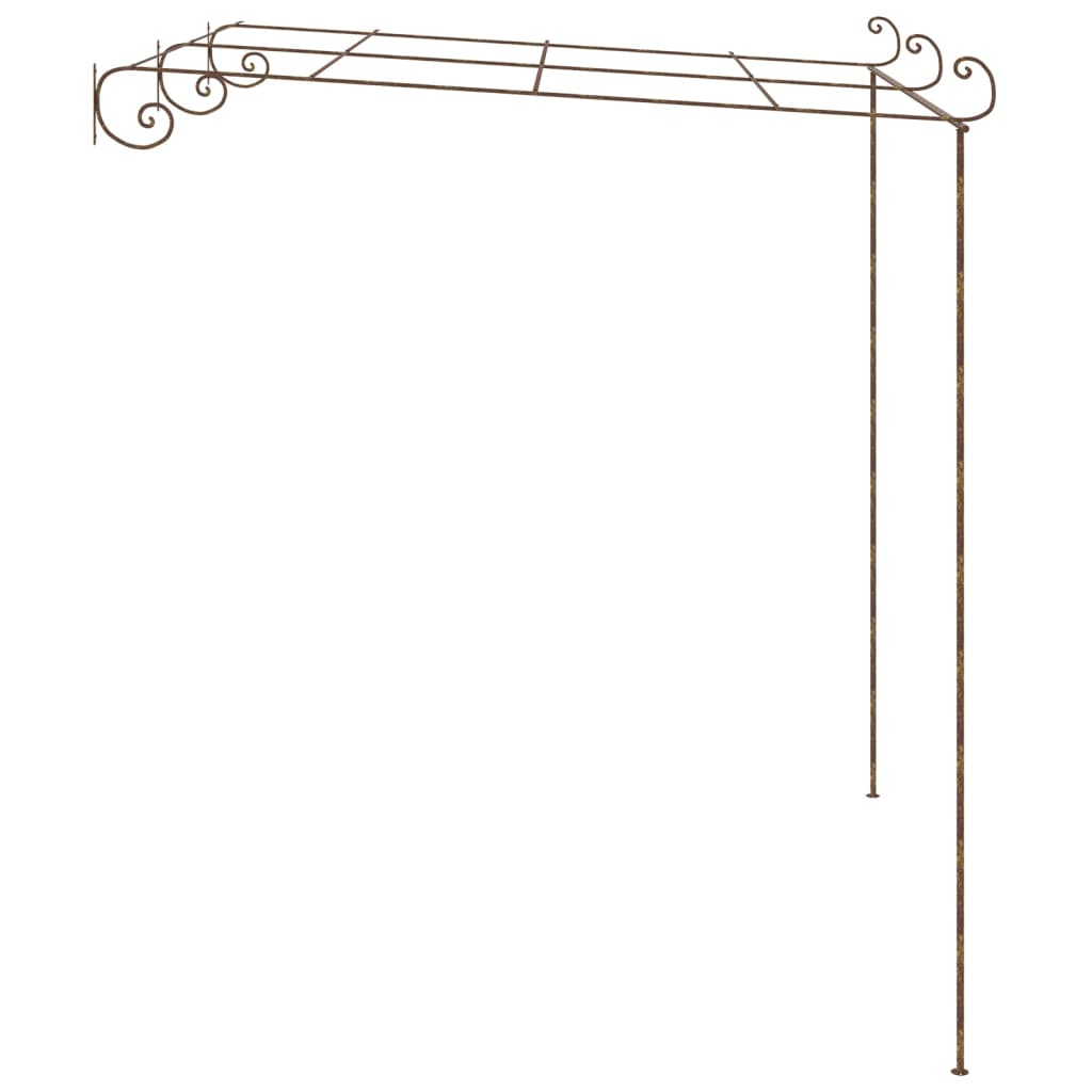 8720286153499_g_en_hd_1 vidaXL Garden Pergola Antique Brown 3x3x2.5 m Iron - Image 3